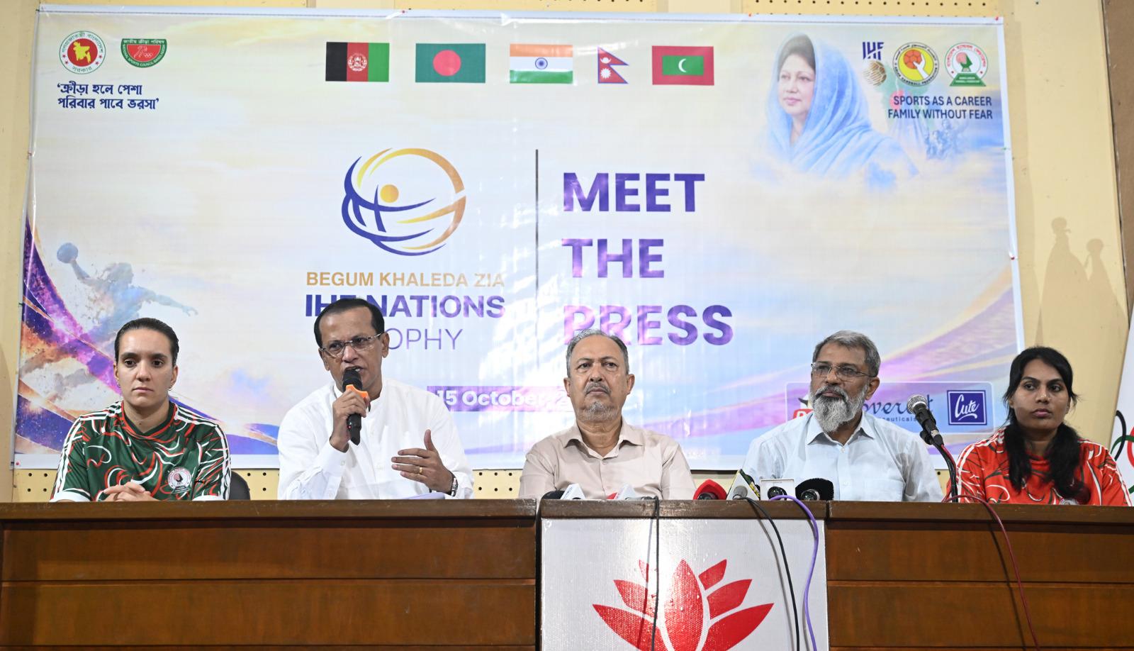 খালেদা জিয়া হ্যান্ডবলে ফাইনালে চোখ আত্মবিশ্বাসী বাংলাদেশের